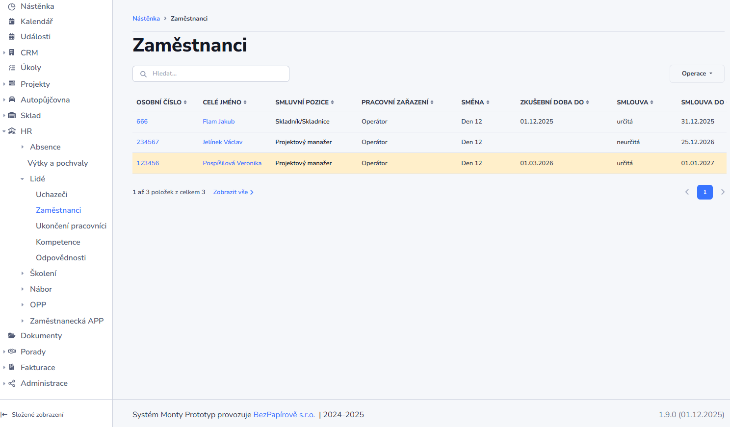 Digitální docházkový systém a online podepisování pracovních smluv